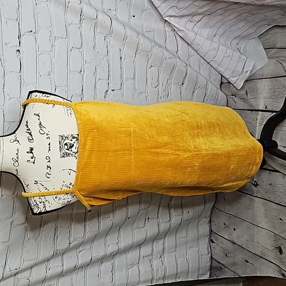 Wild Fable Mustard Yellow Corduroy Mini Dress Size XL - Picture 1 of 5
